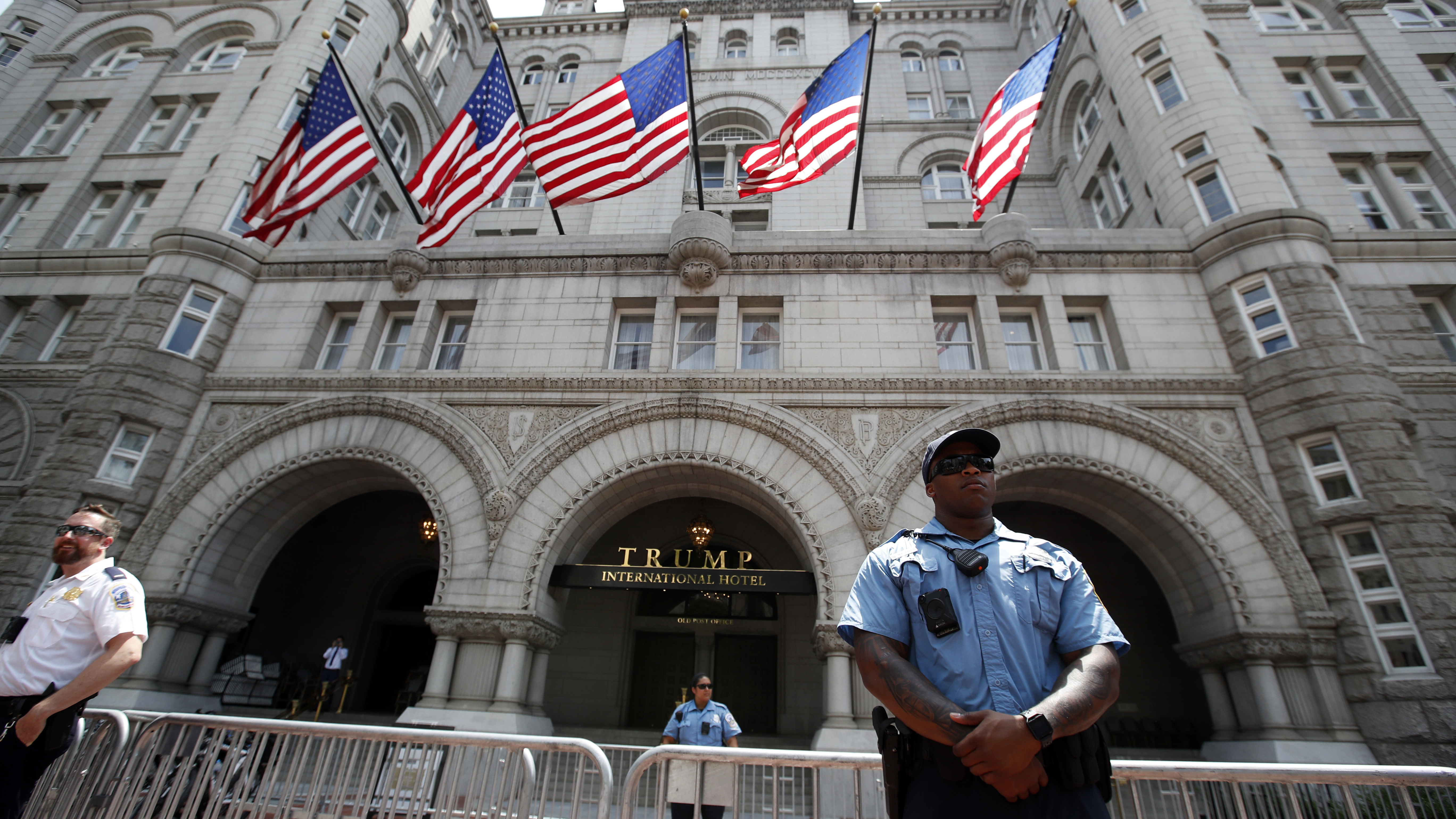 The Trump International Hotel in Washington, which is at the heart of an emoluments lawsuit brought by two state-level attorneys general.