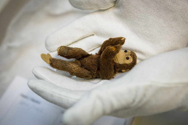 little stuffed monkey