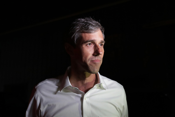 Texas Democratic Rep. Beto O'Rourke talks with reporters on Nov. 3, in Dallas.