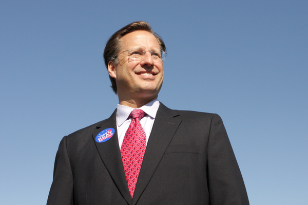 College economics professor and Republican candidate for Congress David Brat attends the Henrico County Republican Party breakfast in 2014 in Glen Allen, Va.