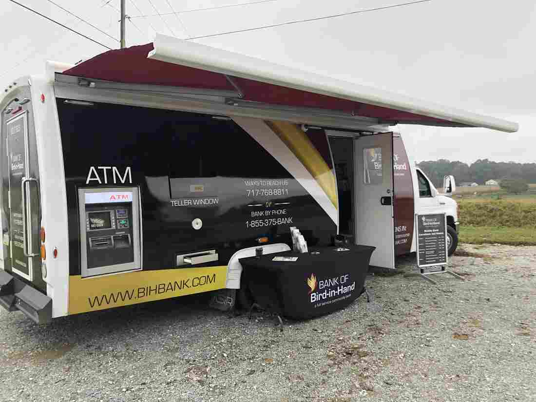 The mobile banking unit at the Bank of Bird-In-Hand, based in Bird-In-Hand, Pennsylvania.