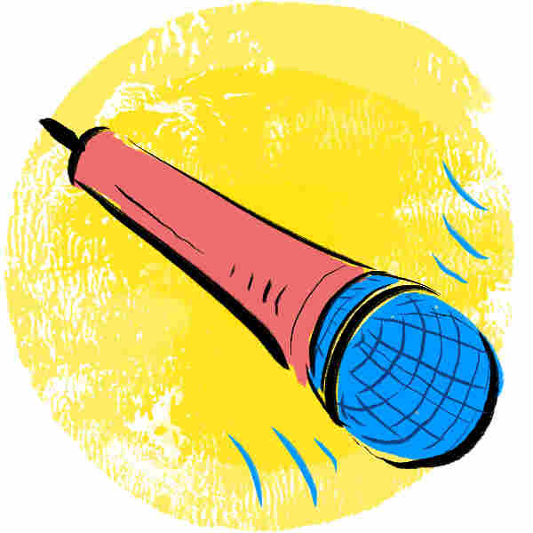 A hand-held microphone is great for doing interviews on the street.