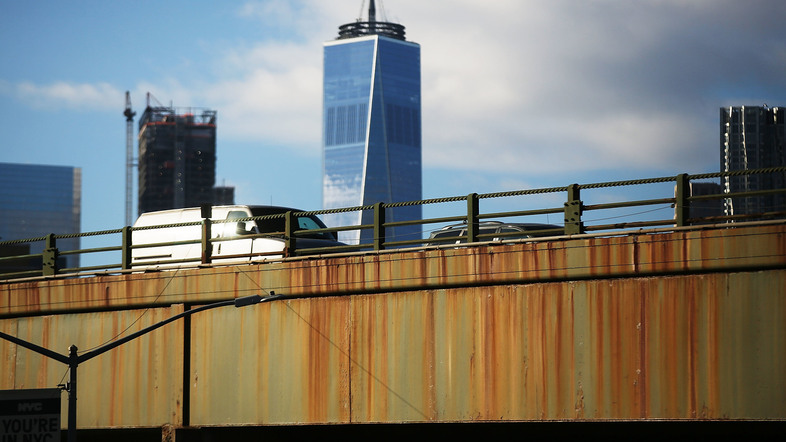 An annual report by the American Road and Transportation Builders Association notes that there are now nearly 56,000 bridges nationwide that are structurally deficient. Both Democrats and Republicans say they're willing to work together on a plan to rebuild the nation's roads, bridges, transit and water systems. (Spencer Platt/Getty Images)