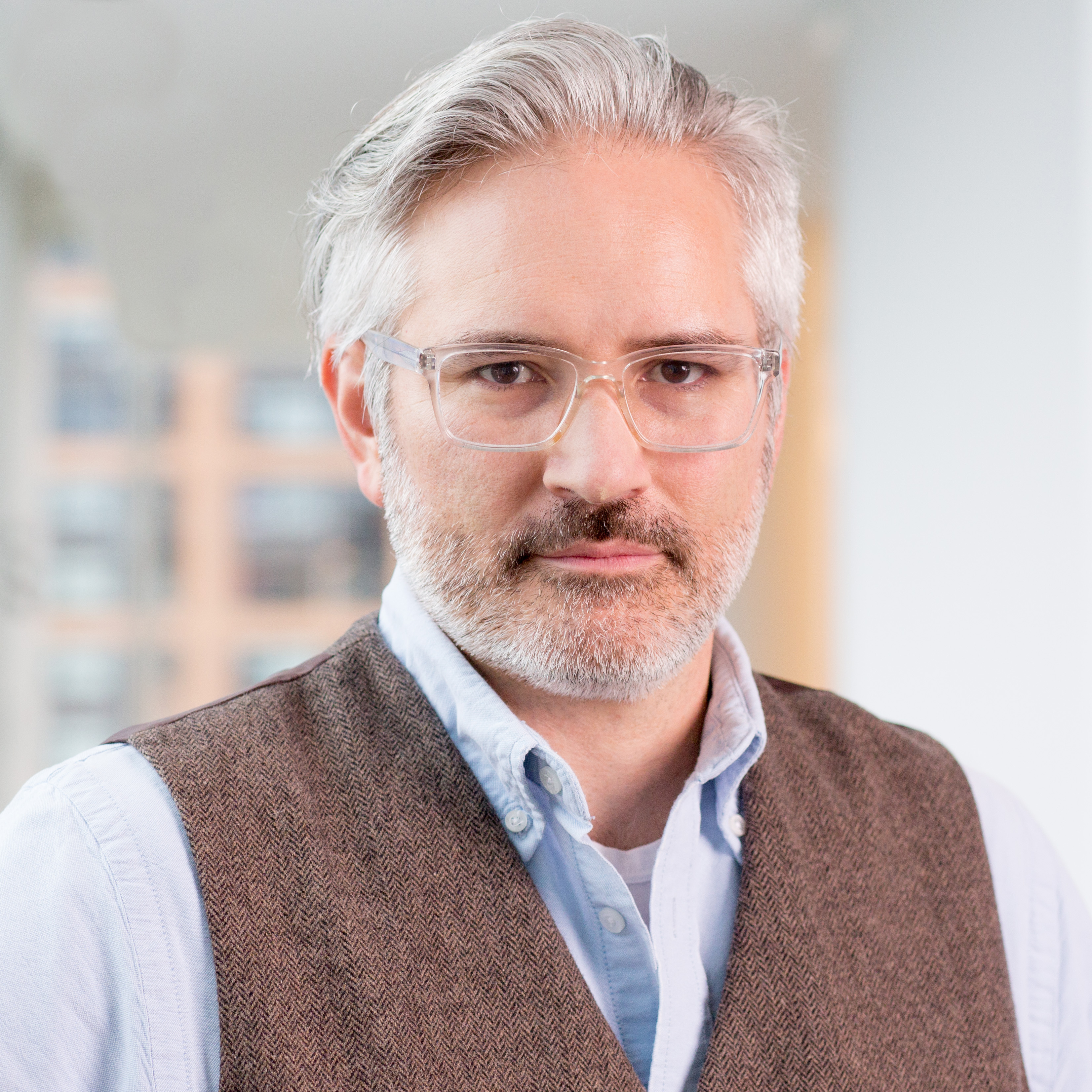 Jason DeRose at NPR headquarters in Washington, D.C., September 27, 2018. (photo by Allison Shelley)