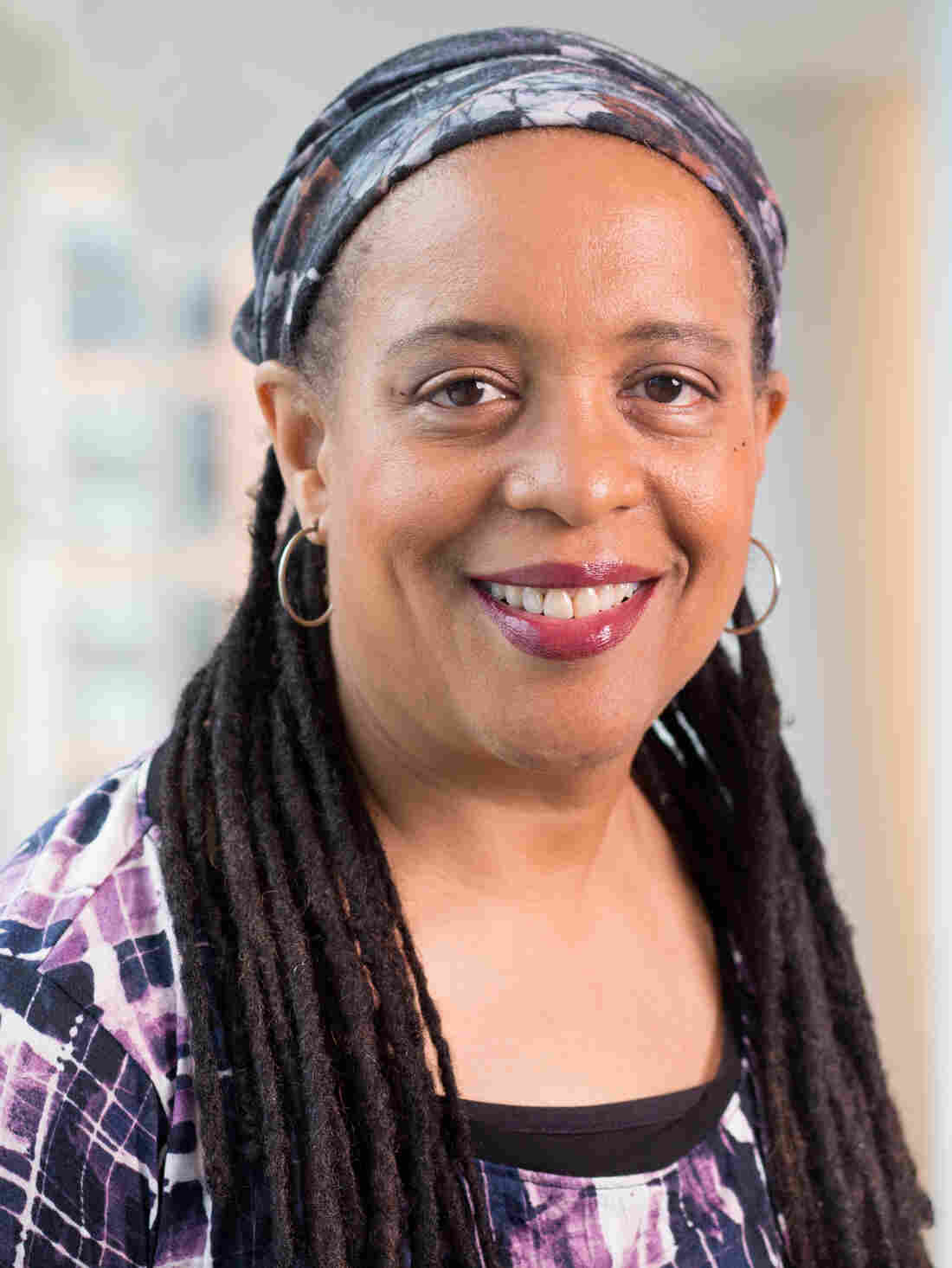 Cheryl Corley at NPR headquarters in Washington, D.C., September 27, 2018. (photo by Allison Shelley)