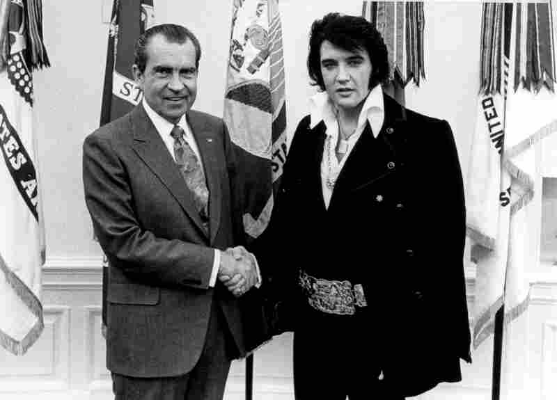 President Trump isn't the first Oval Office occupant to show his appreciation for Elvis. President Nixon met with Elvis Presley during a highly publicized visit to the White House in 1970.