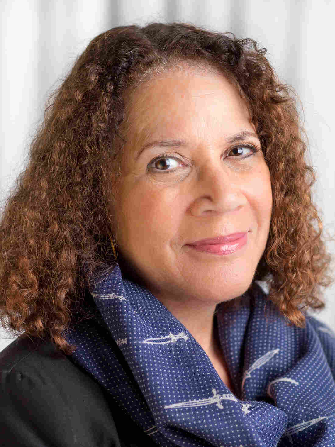 Karen Grigsby Bates at NPR West in Culver City, California, September 25, 2018. (photo by Allison Shelley)
