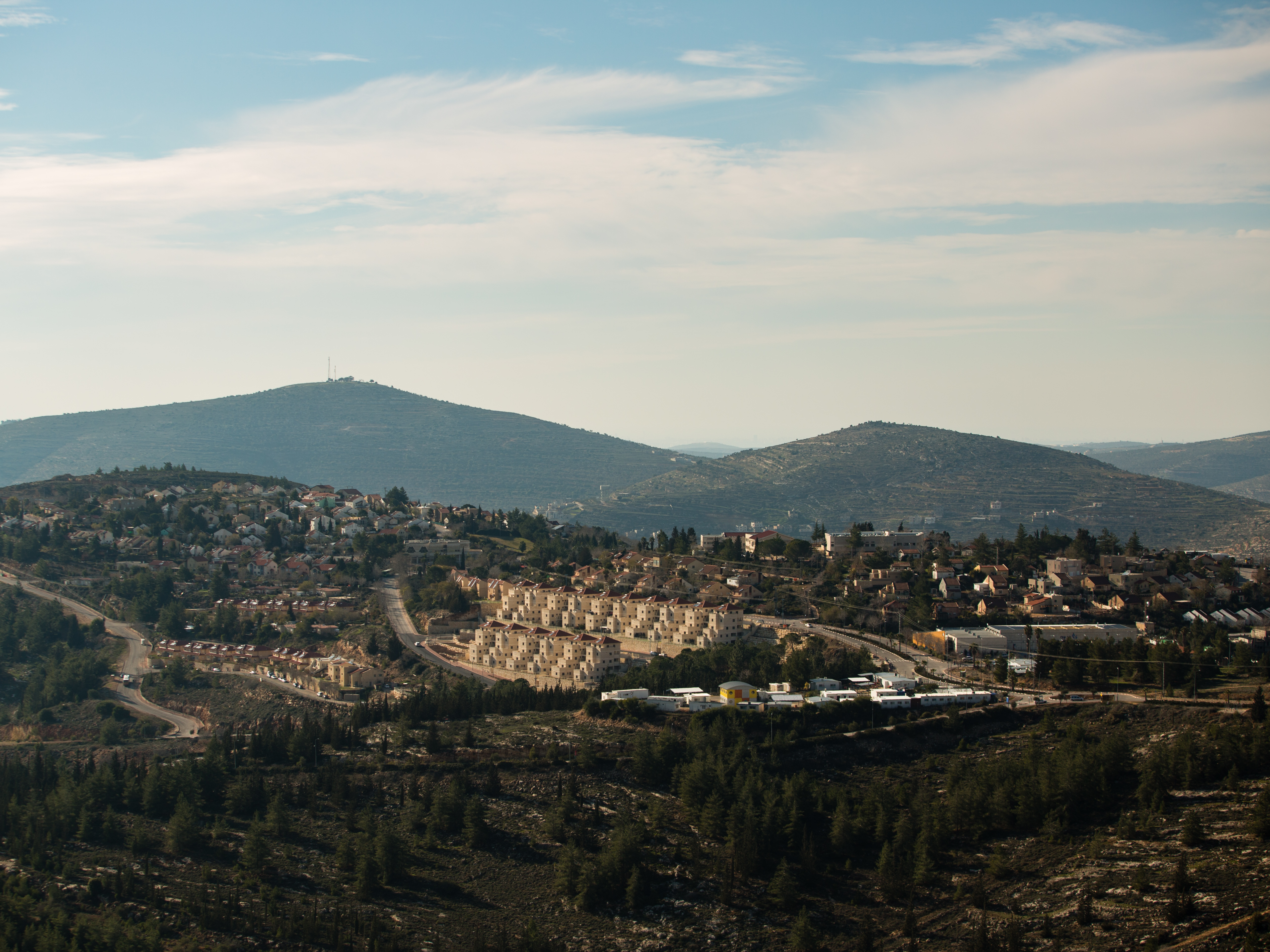 Some residents of the Israeli settlement Eli, shown here in 2016, have been renting out properties there using Airbnb. (Getty Images)