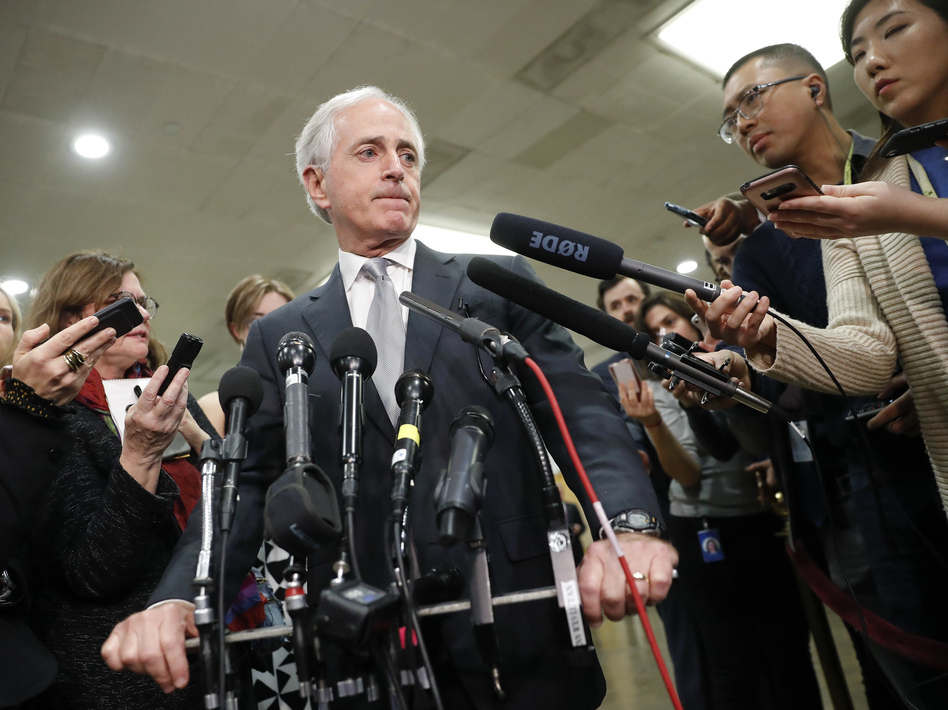 Sen. Bob Corker, R-Tenn., said he doesn't doubt that Saudi Arabia's crown prince is culpable for the death of a <em>Washington Post</em> writer in the Saudi Consulate in Istanbul. (Pablo Martinez Monsivais/AP)
