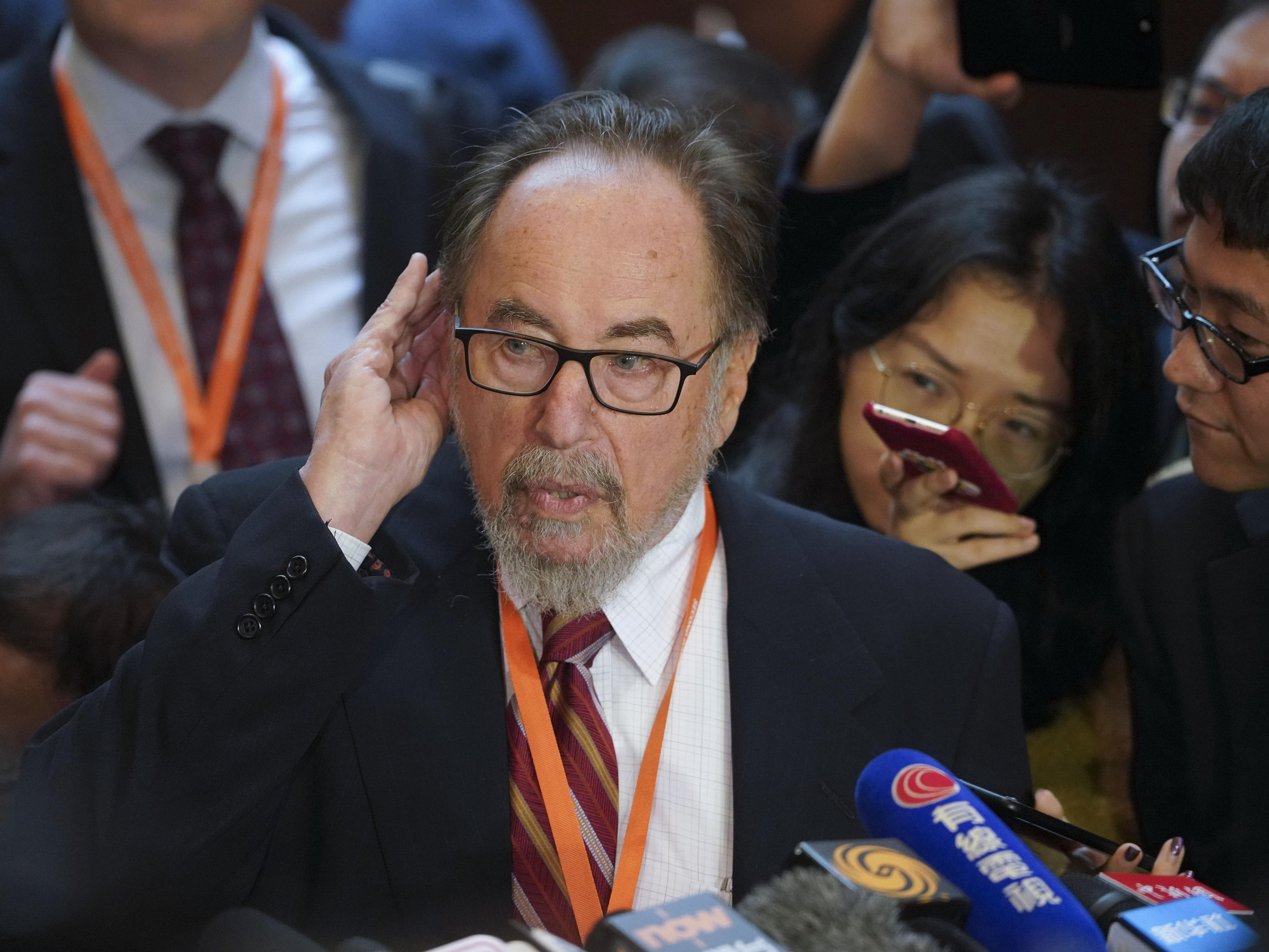 American biologist David Baltimore criticized a fellow scientist who claims he has edited the genes human embryos during the Second International Summit on Human Genome Editing at the University of Hong Kong. (VCG via Getty Images)