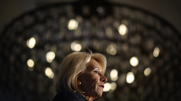A picture of U.S. Education Secretary Betsy DeVos