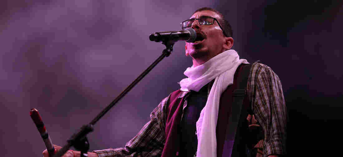 47SOUL Folk Art performs during the first night of the Palestine International Festival in the West Bank city of Ramallah on July 27, 2016.