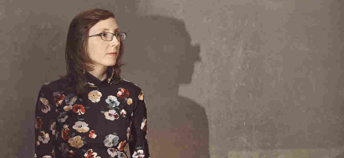 Mary Halvorson, guitarist, stands for a portrait prior to a performance with her band Code Girl, at The Andy Warhol Museum in Pittsburgh, PA on March 7, 2018.