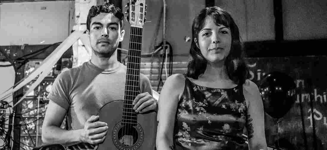 Dorys Bello and Eli Oviedo are known among the art goths and rose-gilded young people of Miami as folk duo Dracula.