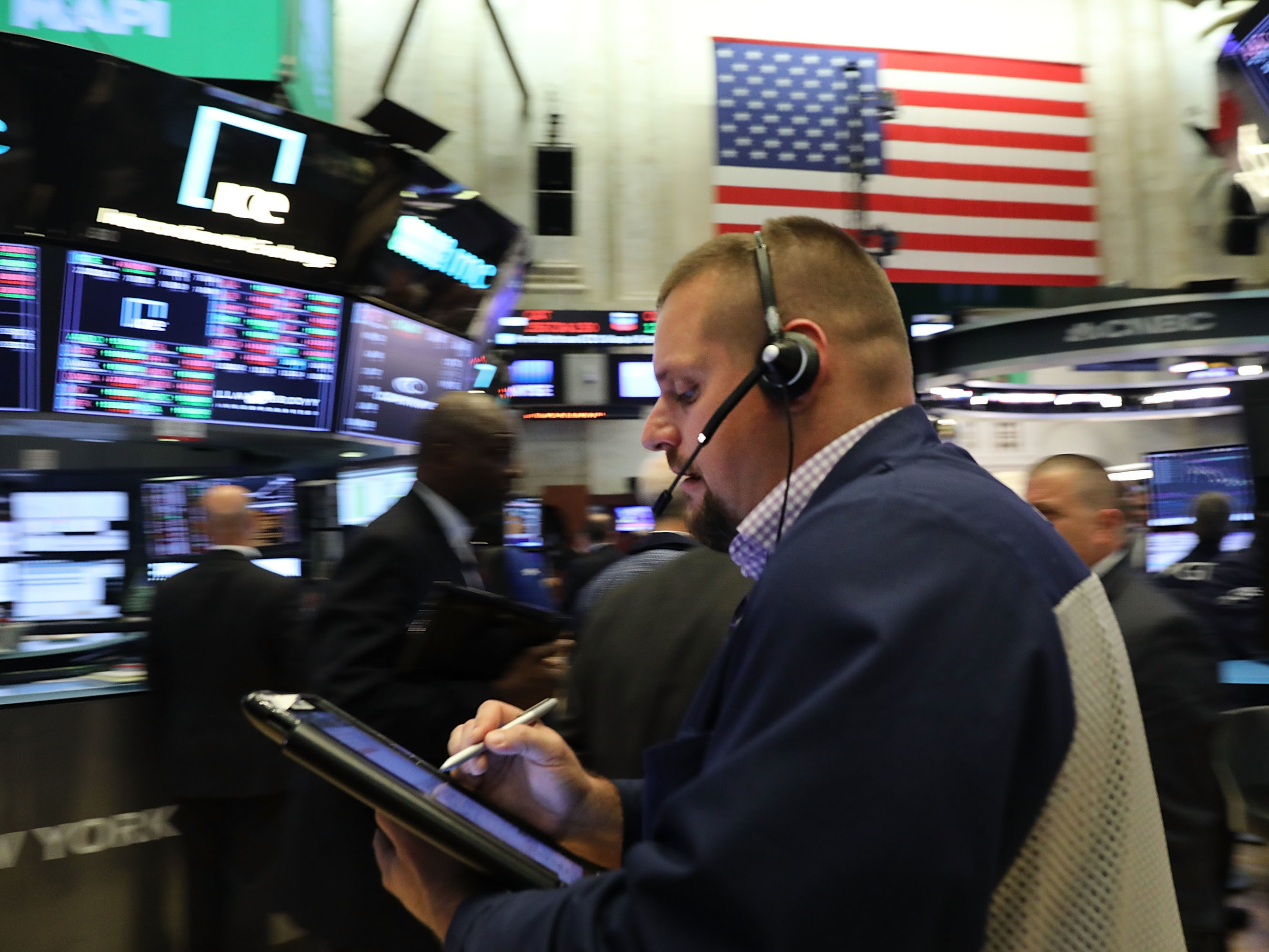Stock and bond markets have been roiled by concerns about trade tensions and the economy. (Getty Images)