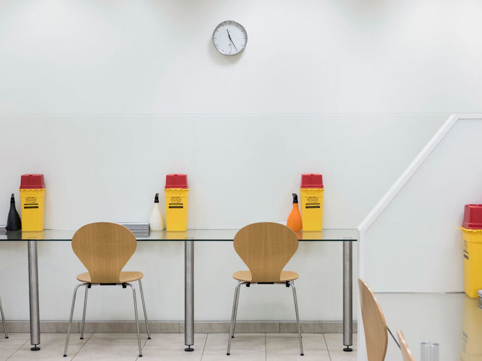 In several European countries and Canada, patients with longterm opioid addiction are prescribed pharmaceutical grade heroin which they inject in clinics like the Patrida Medical Clinic in Berlin. Some addiction specialists want to pilot similar programs in the U.S. (picture alliance/picture alliance via Getty Image)