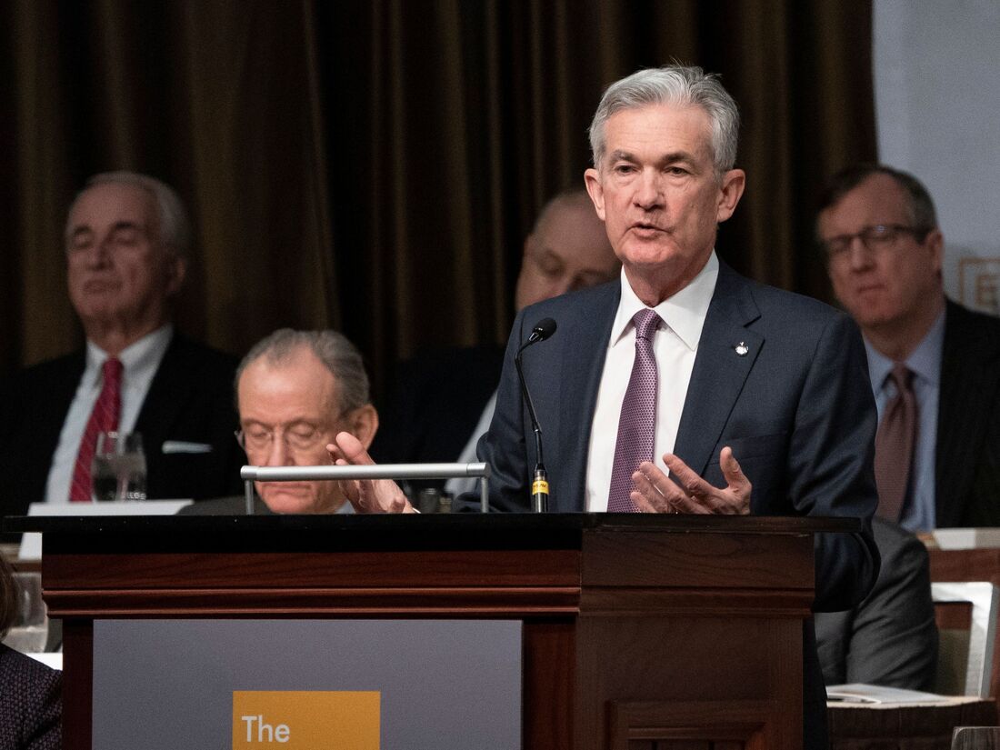 In a speech to the Economic Club of New York on Wednesday, Federal Reserve Chairman Jerome Powell said interest rates are just below the range of estimates that would be "neutral" for the economy.