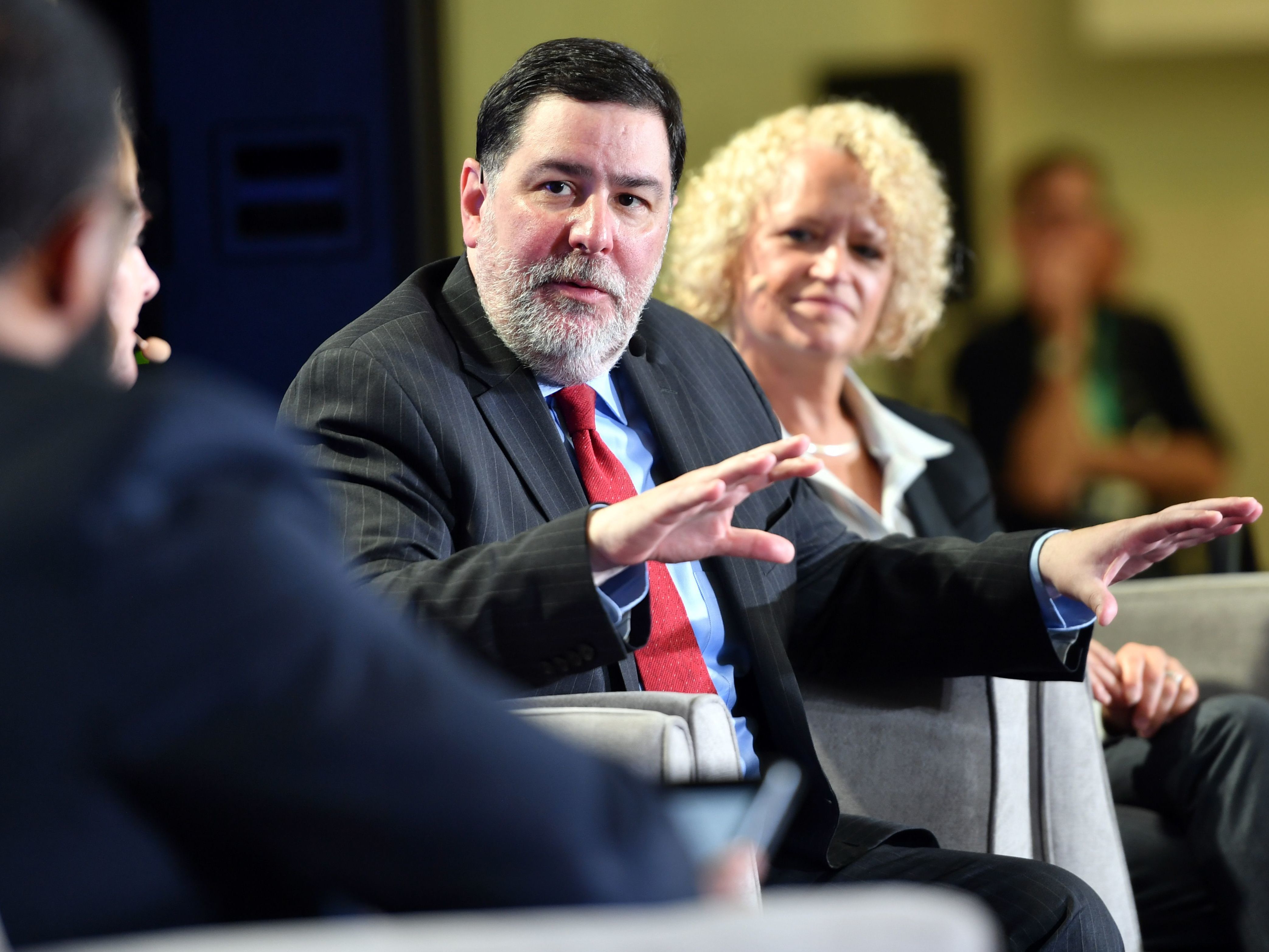 Pittsburgh Mayor Bill Peduto at a city climate action event in San Francisco in September. Peduto is representing U.S. mayors at the United Nations climate meeting underway in Katowice, Poland, this week.