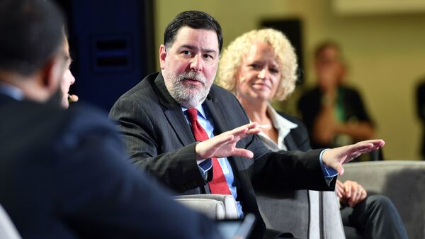 Pittsburgh Mayor Bill Peduto at a city climate action event in San Francisco in September. Peduto is representing U.S. mayors at the United Nations climate meeting underway in Katowice, Poland, this week.