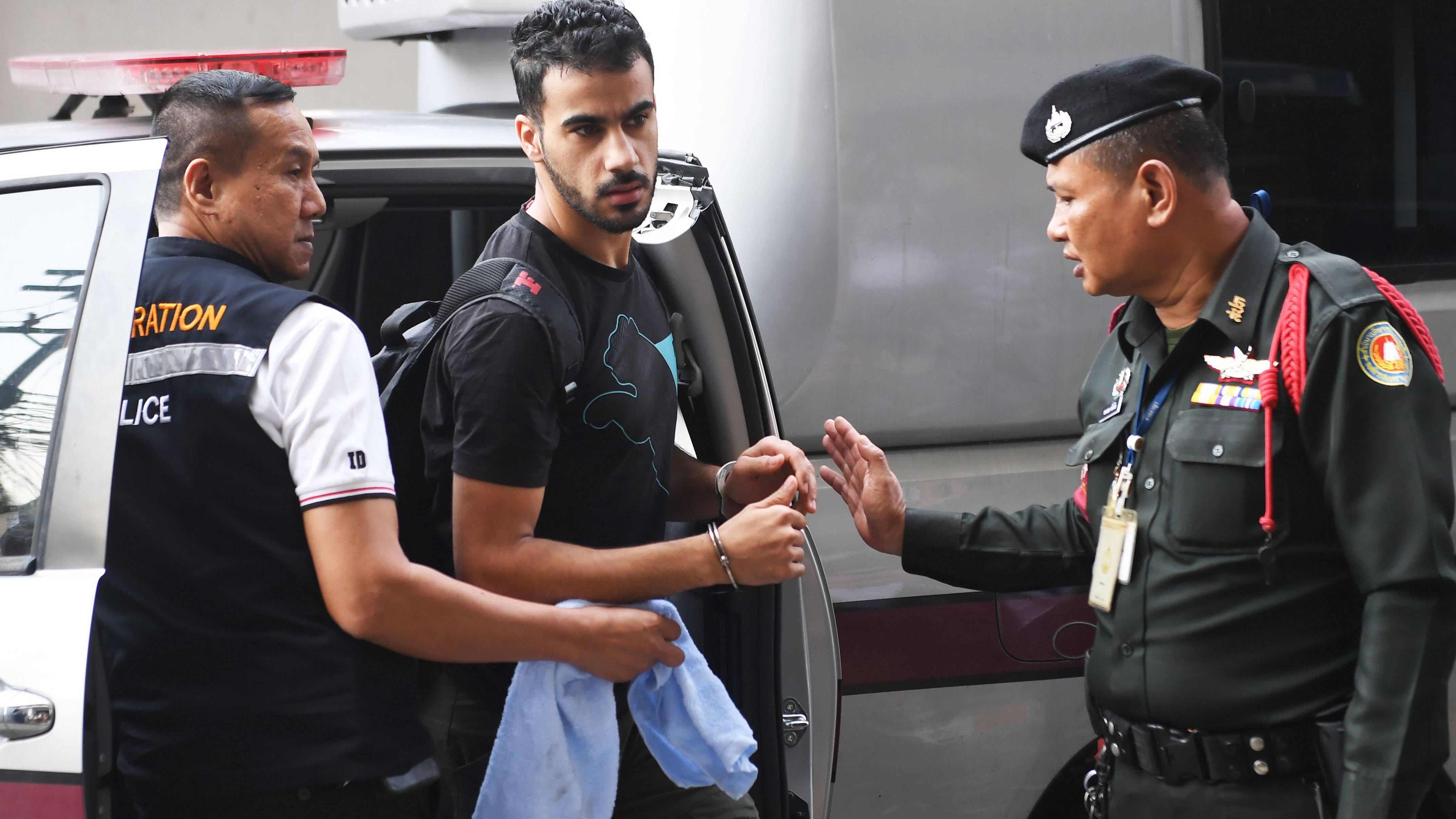 Hakeem Araibi, a soccer player with refugee status in Australia, was detained in Bangkok as he began a vacation. Bahrain wants him extradited after a vandalism conviction, but Araibi fears he