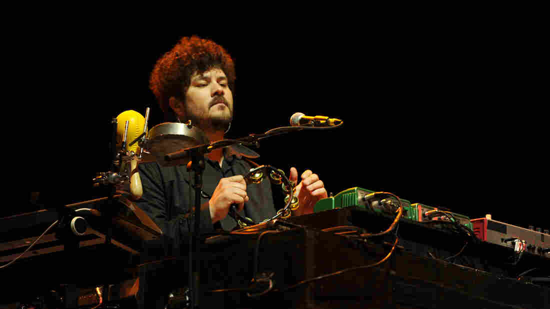 Richard Swift performs with The Shins at the 2012 Coachella Valley Music & Arts Festival.