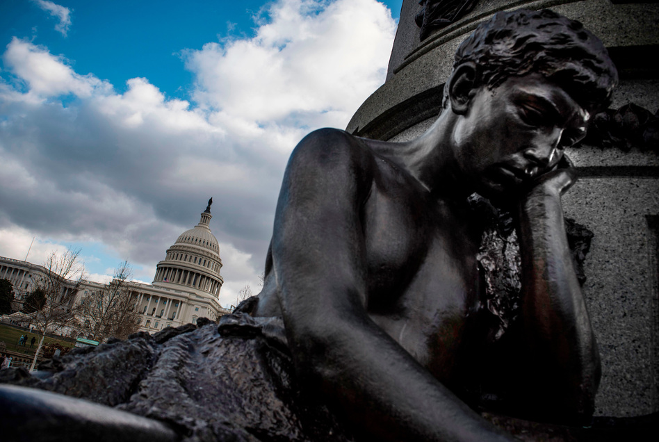 The federal government remains partially shut down in an impasse over President Trump's demand for border wall funding. Hundreds of thousands of government workers will be going without a paycheck, presenting financial challenges for many. (Eric Baradat/AFP/Getty Images)