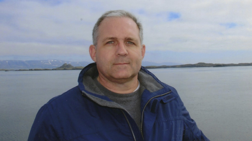 This undated photo provided by the Whelan family shows Paul Whelan in Iceland. The former U.S. Marine was arrested in Russia on espionage charges.