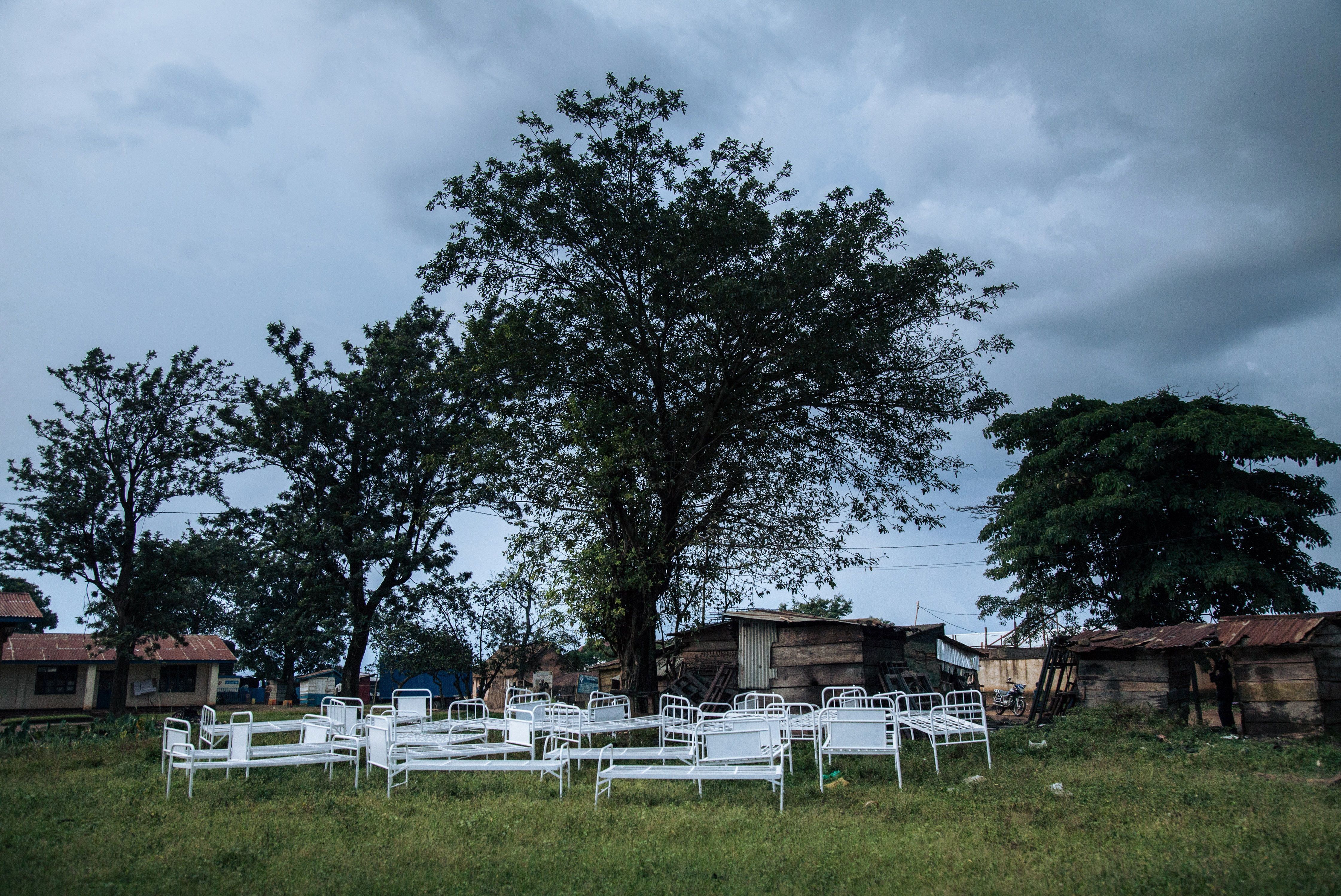 Demonstrators ransacked this Ebola transit center in Beni in the Democratic Republic of Congo, where the struggle to control the disease — and the protests it has sparked — will be part of the global health landscape in 2019. (AFP/Getty Images)