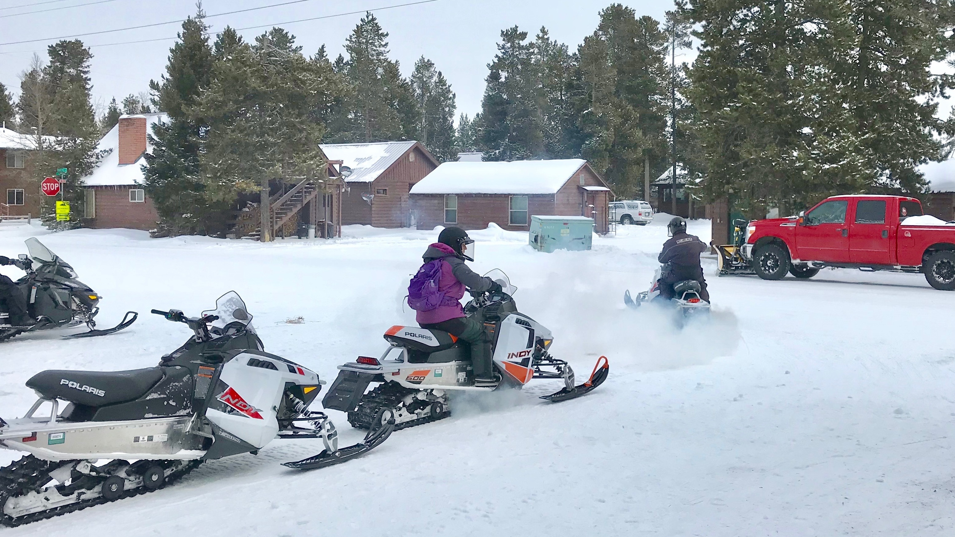 Between 20,000 to 30,000 people visit Yellowstone National Park each month in the winter, many to snowmobile the park's groomed roads and trails. To keep the park open during the shutdown, local hotels have teamed up with concessionaires to pay park employees to plow and groom roads, as well as to clean bathrooms. (Montana Public Radio)