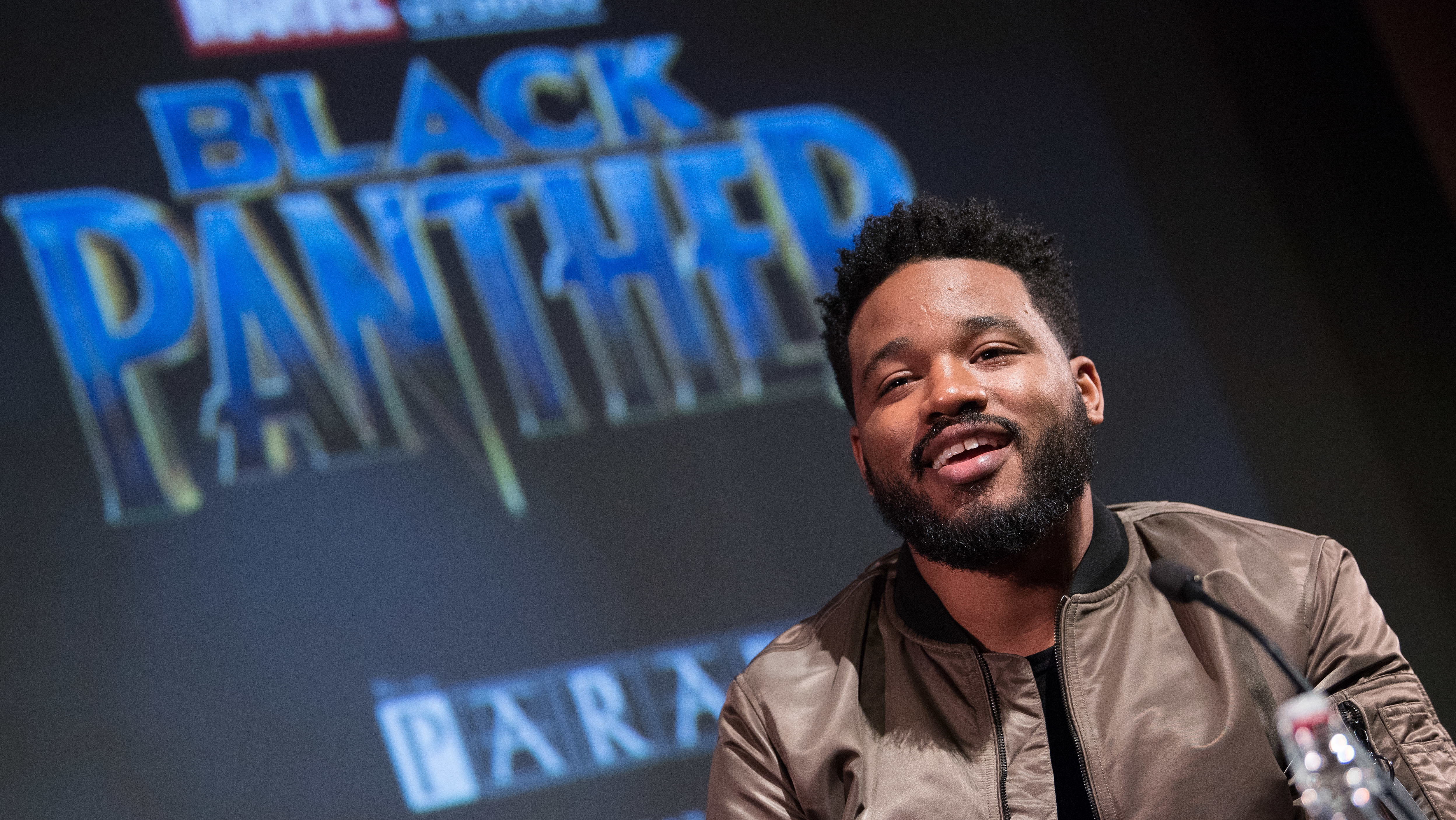 Director Ryan Coogler attends a London screening of his film Black Panther, the highest-grossing movie of 2018.
