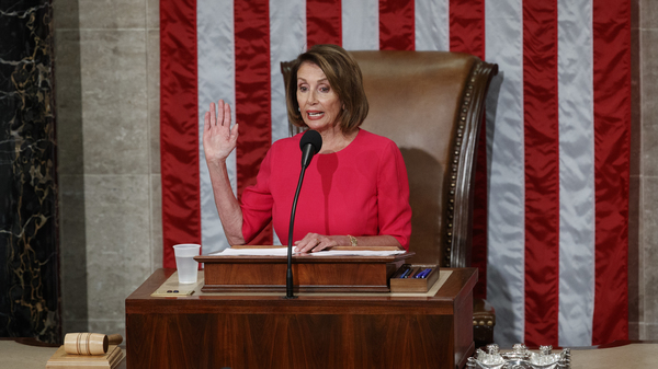 House Speaker Nancy Pelosi said in a speech Thursday to the new Congress that Democrats want "to lower health care costs and prescription drug prices and protect people with pre-existing medical conditions."