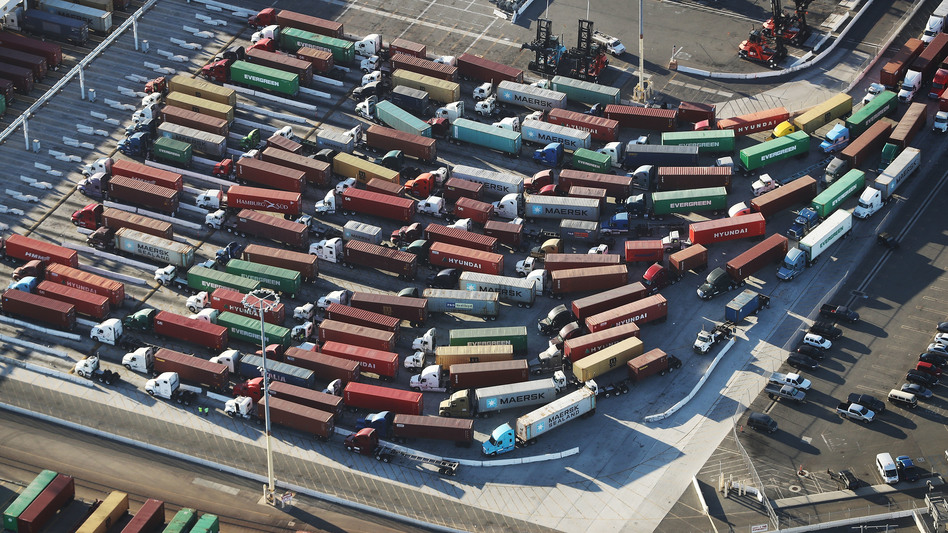 As the economy boomed, emissions rose sharply in 2018. Shipping was one source of the increase. (Mario Tama/Getty Images)