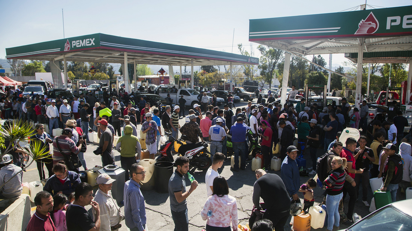 Widespread Gas Shortage In Mexico As Government Tries To Thwart Fuel