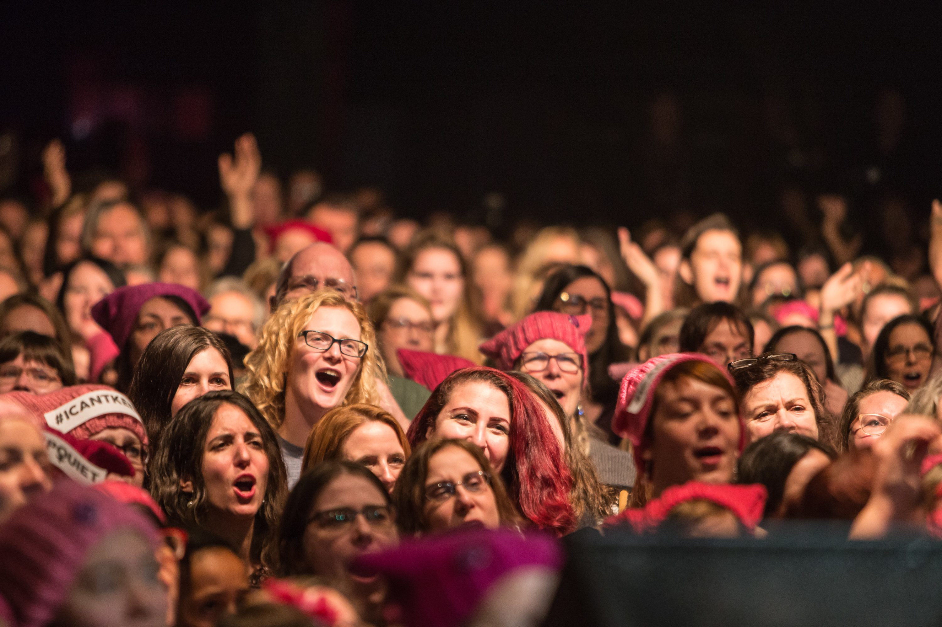 Hundreds of singers joined MILCK and the Canadian choral group Choir! Choir! Choir! to perform &quot;Quiet&quot; at Toronto's Phoenix Concert Theatre in early 2017. (Courtesy of Choir! Choir! Choir!)