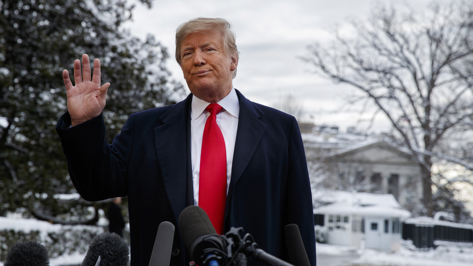 President Trump called the idea he might have worked on behalf of Russia a "hoax" at the White House on Monday. "A whole big fat hoax." News reports raised new questions over the weekend. (Evan Vucci/AP)