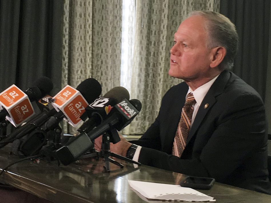 Rick Romley, former Maricopa County Attorney, held a news conference on Monday, explaining his role in the internal investigation of management and security practices at Arizona's Hacienda Healthcare.