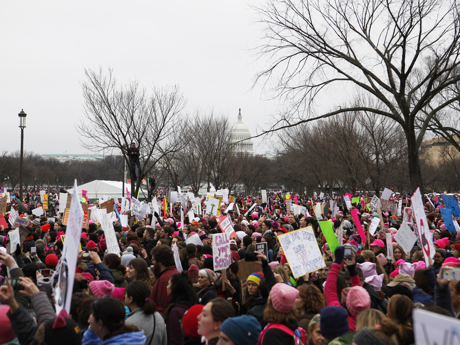 The Women's March brought together more than 400,000 protesters in Washington, D.C., and sparked more than 600 sister marches worldwide on Jan. 21 (Meg Kelly)