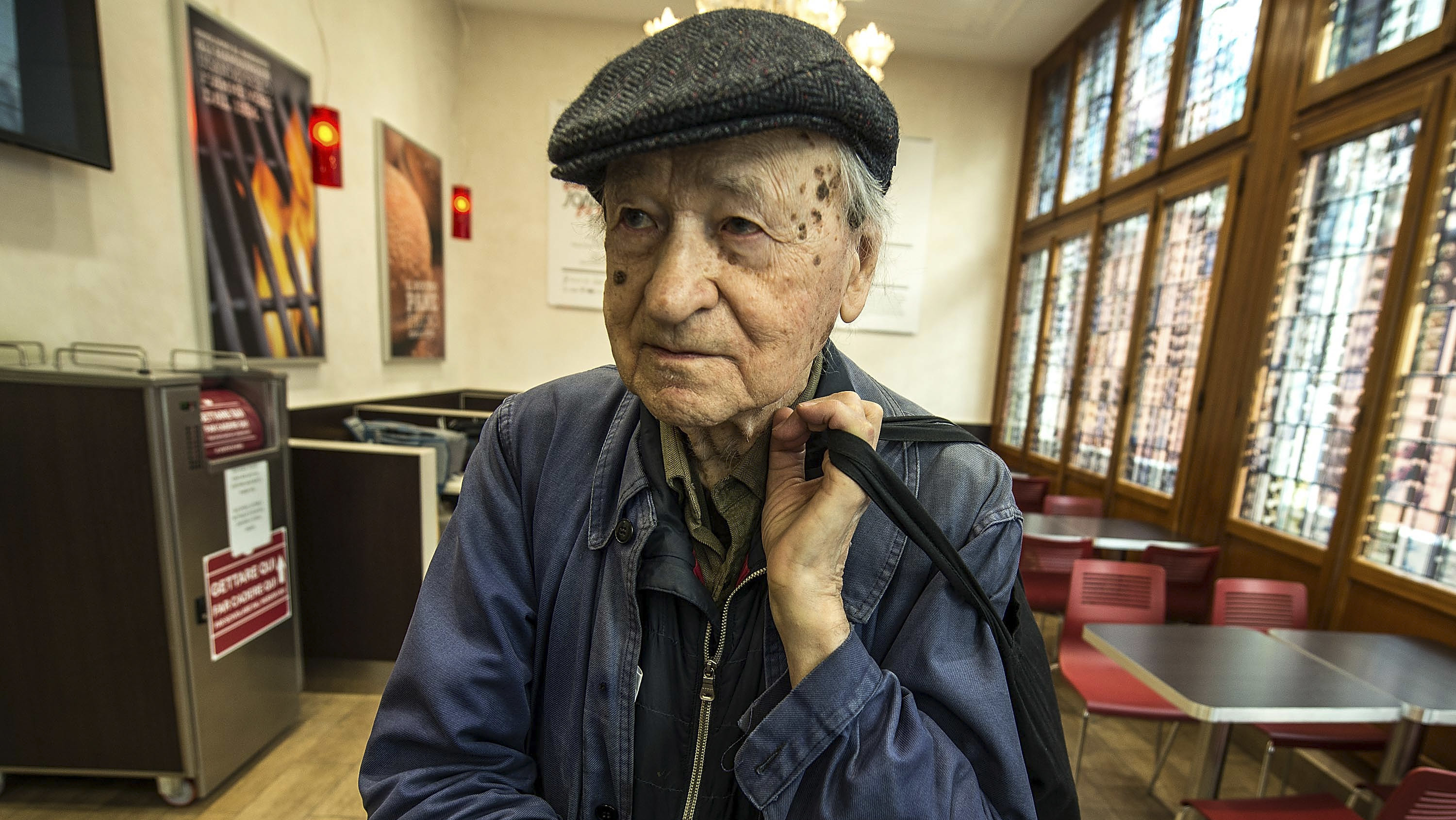 Jonas Mekas, seen in 2015 in Venice, Italy, where the filmmaker