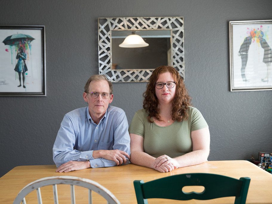 Dr. Paul Davis, whose daughter, Elizabeth Moreno, was billed $17,850 for a urine test and featured in KHN-NPR's Bill of the Month series, was among the guests invited to the White House on Wednesday to discuss surprise medical bills with President Trump. (Julia Robinson for KHN)