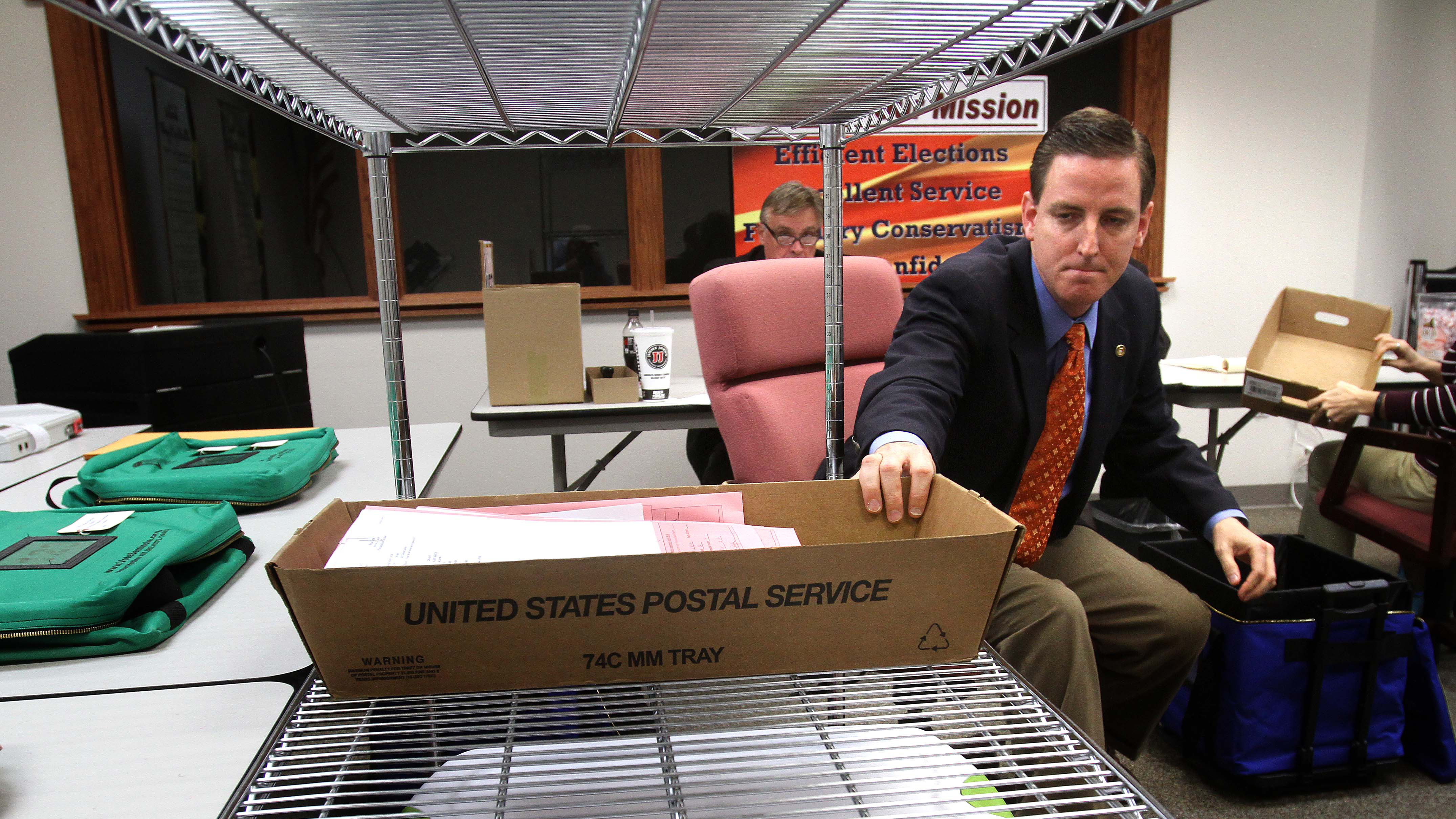 Michael Ertel in November 2012 while he was the elections supervisor of Seminole County, Fla. He resigned Thursday from his post as Florida secretary of state after photos of him in blackface emerged. (MCT via Getty Images)