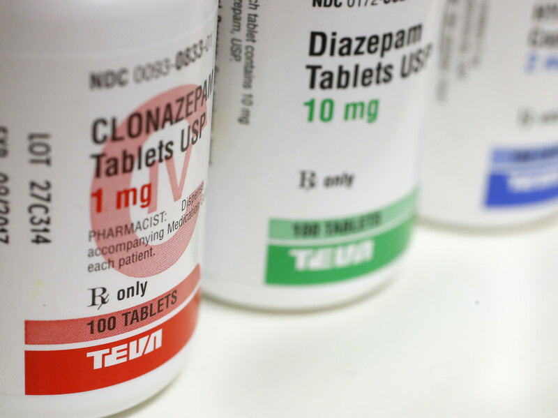 Clonazepam vs. diazepam valium