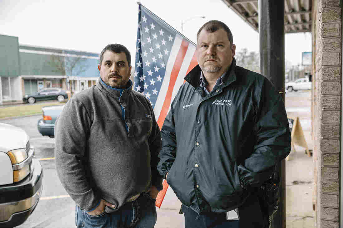 Corey Trammel (left) is president of American Federation of Government Employees Local 3957. Ronald Morris is president of AFGE Local 1007.
