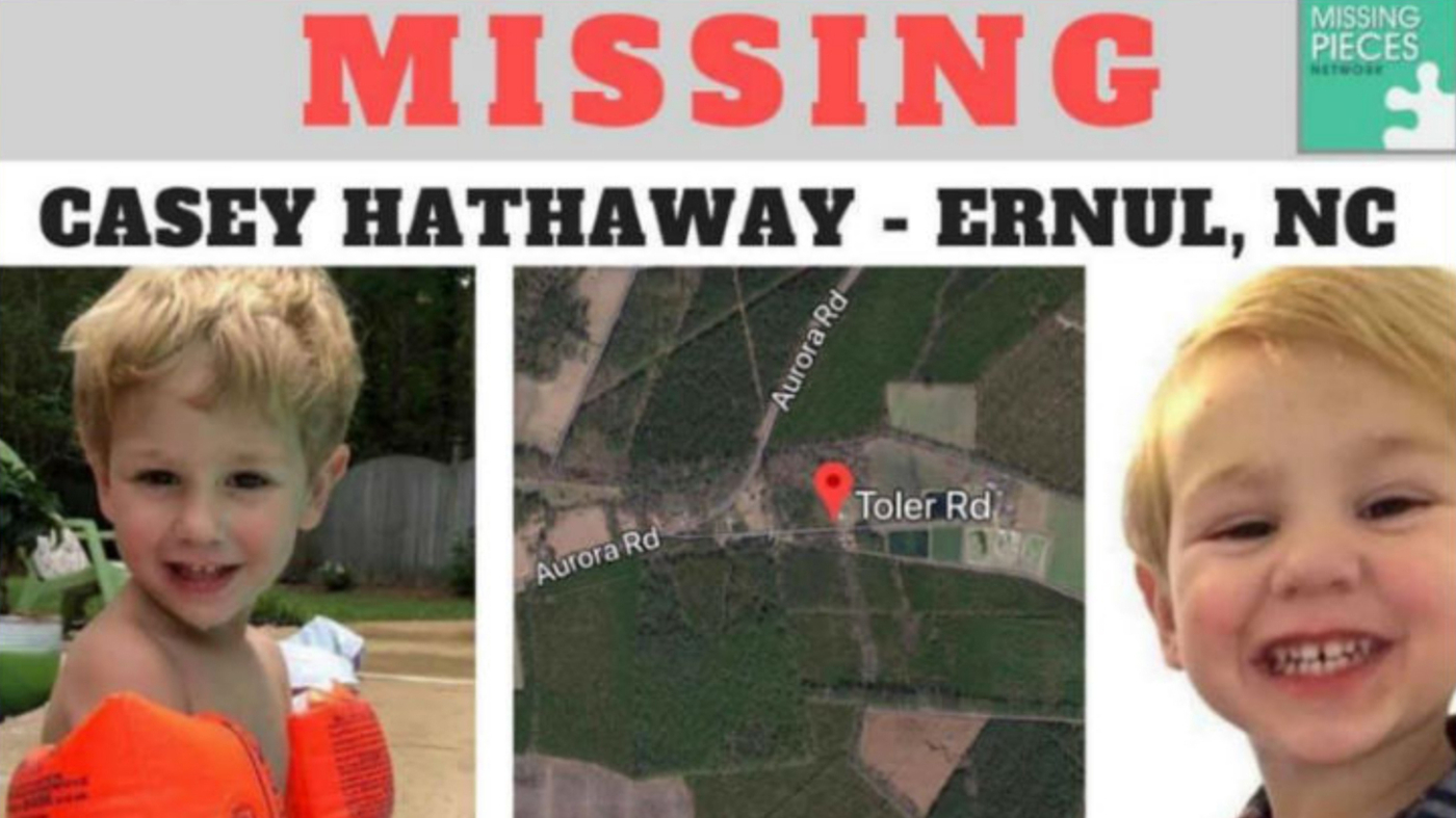 Casey Hathaway Missing 3YearOld Boy Found Alive In North Carolina NPR