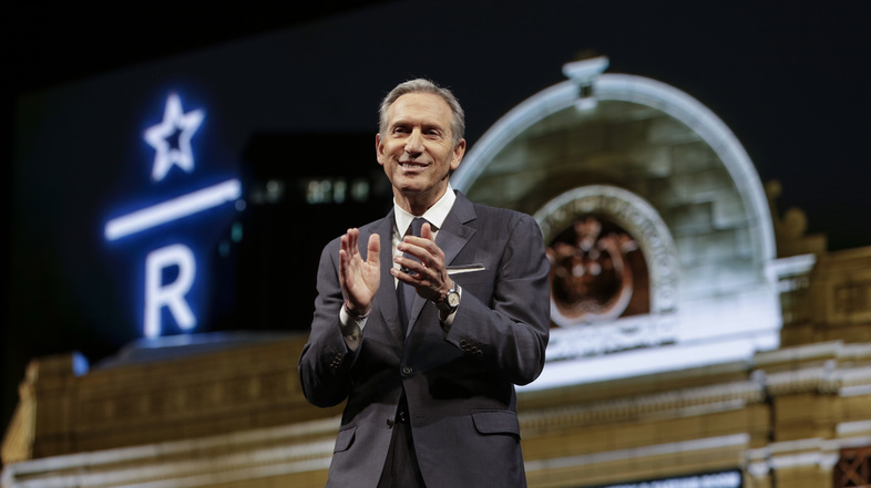 Potential candidate Howard Schultz said he wants nothing more than for President Trump to be defeated, but he fears Democrats will nominate someone too far to the left. (Jason Redmond/AFP/Getty Images)