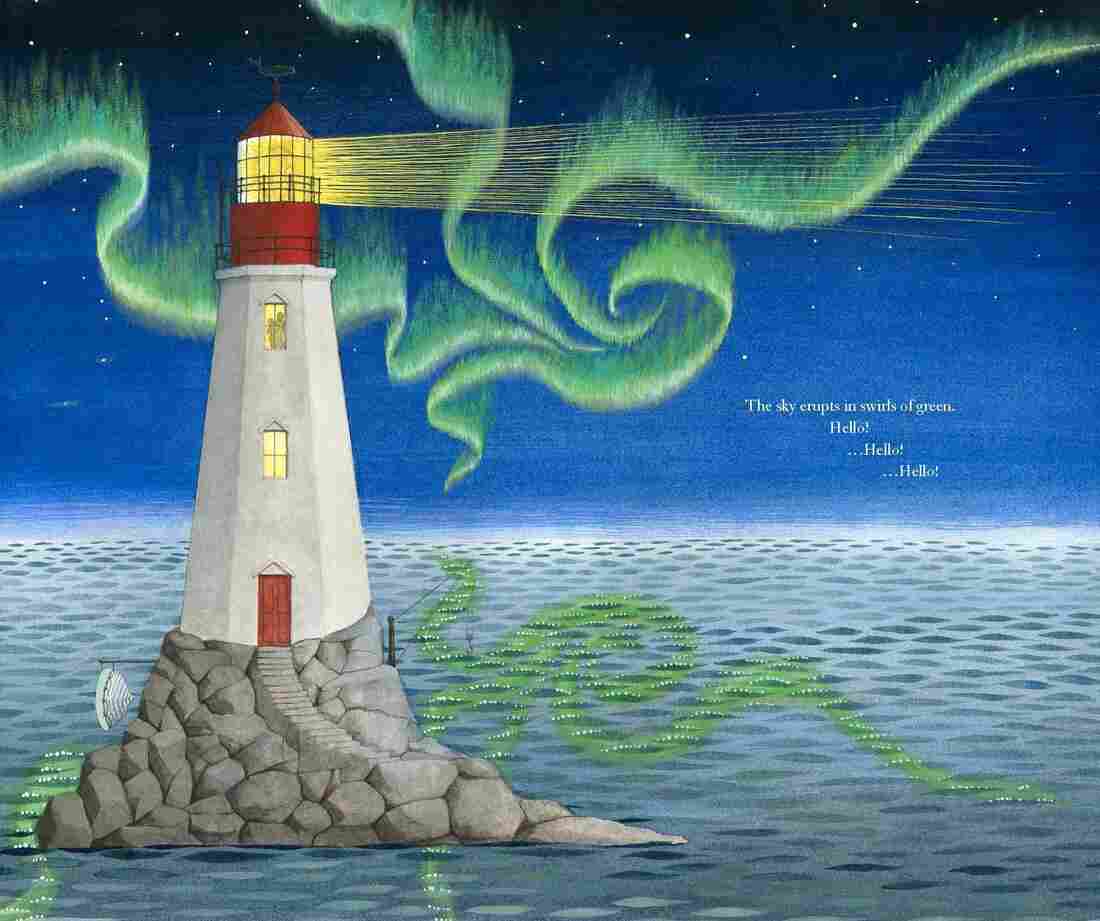 An excerpt of Sophie Blackall's Hello Lighthouse.