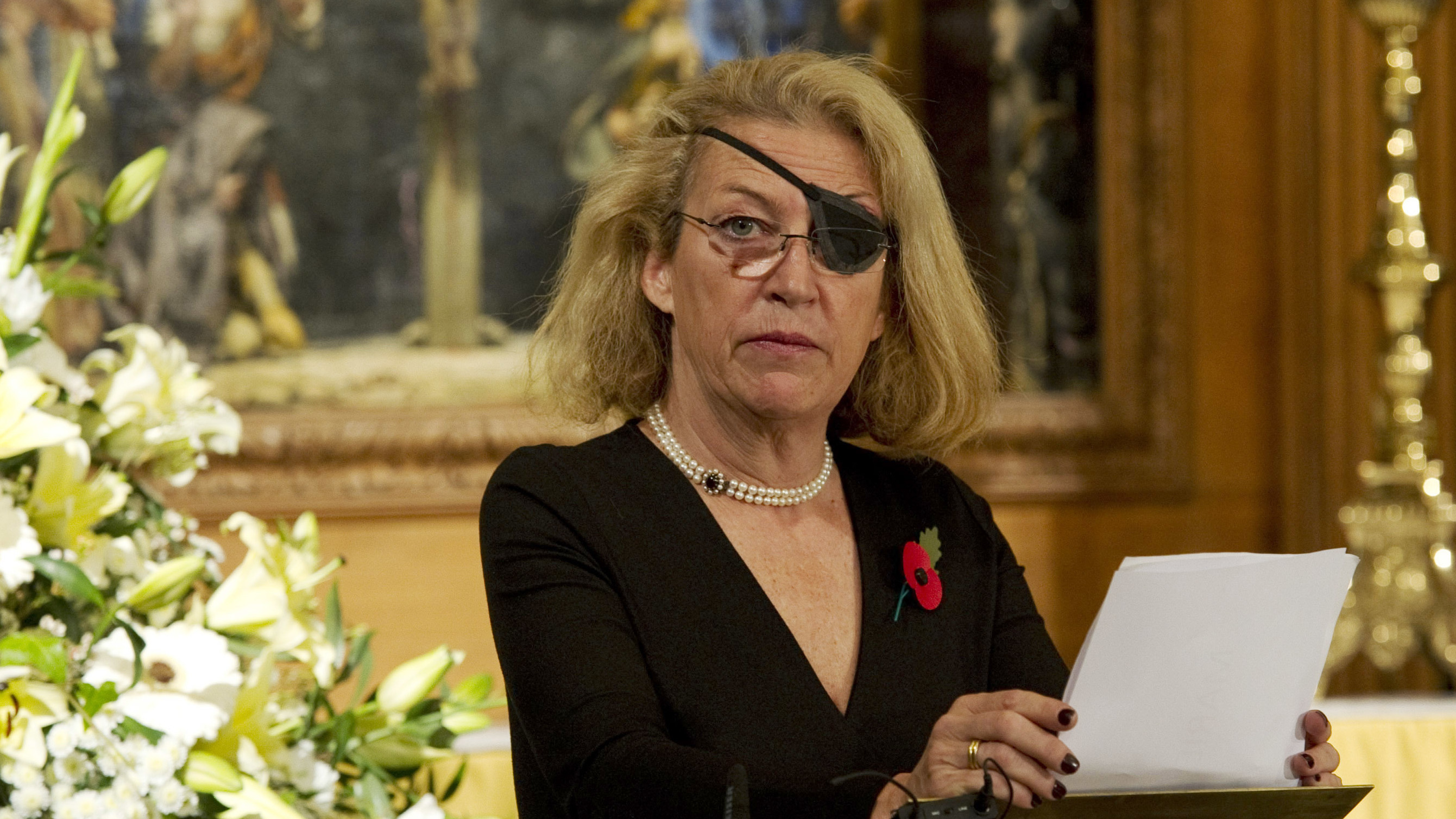 A U.S. court has ordered the Syrian government to pay $300 million for killing American journalist Marie Colvin in 2012. Colvin is seen here in London in 2010.