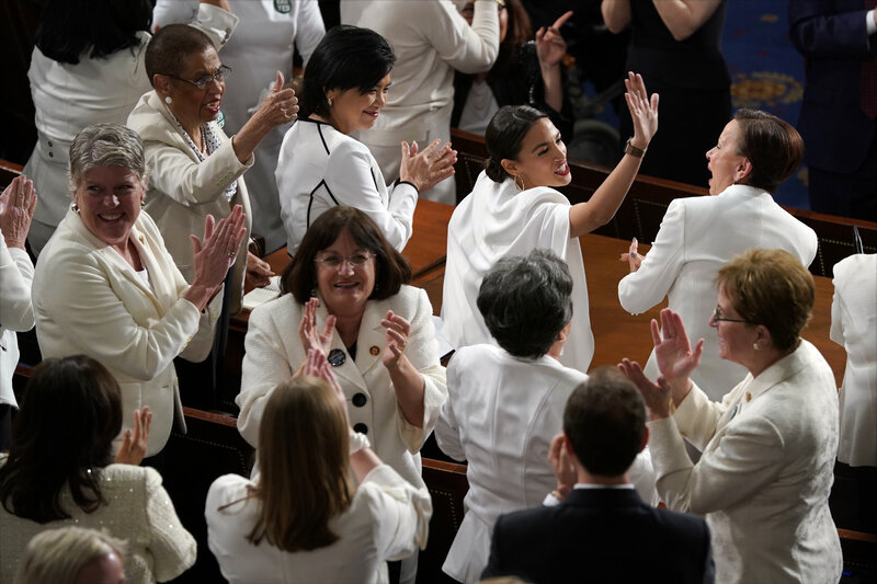 Here S How Trump Tried To Win Women Over In His State Of The Union Speech Npr