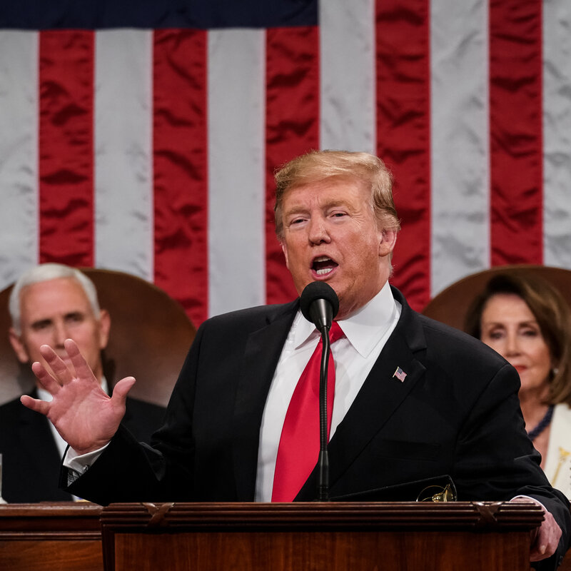 Here S How Trump Tried To Win Women Over In His State Of The Union Speech Npr
