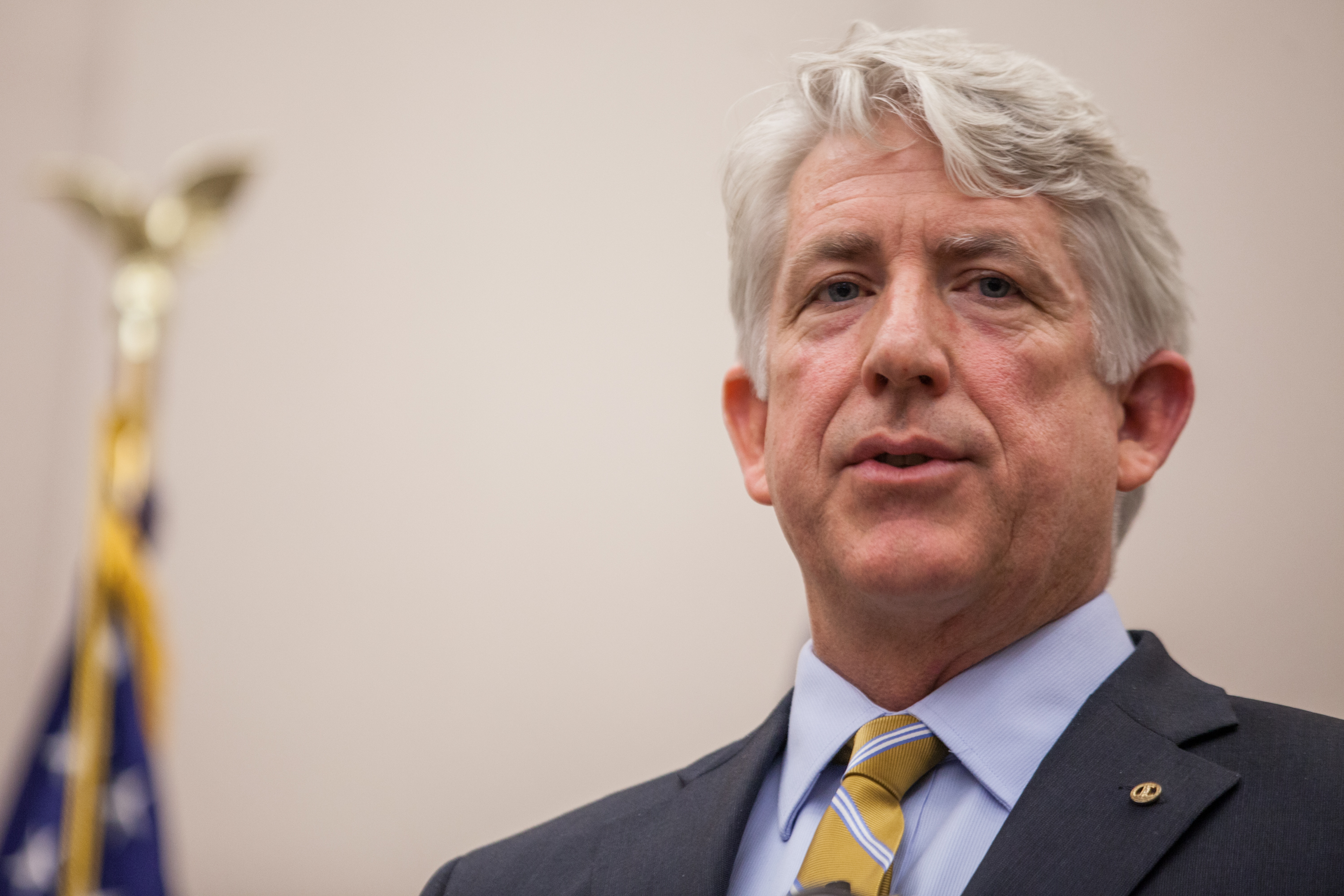 Virginia Attorney General Mark Herring speaks at a press conference in Richmond, Va., in 2014. (Getty Images)