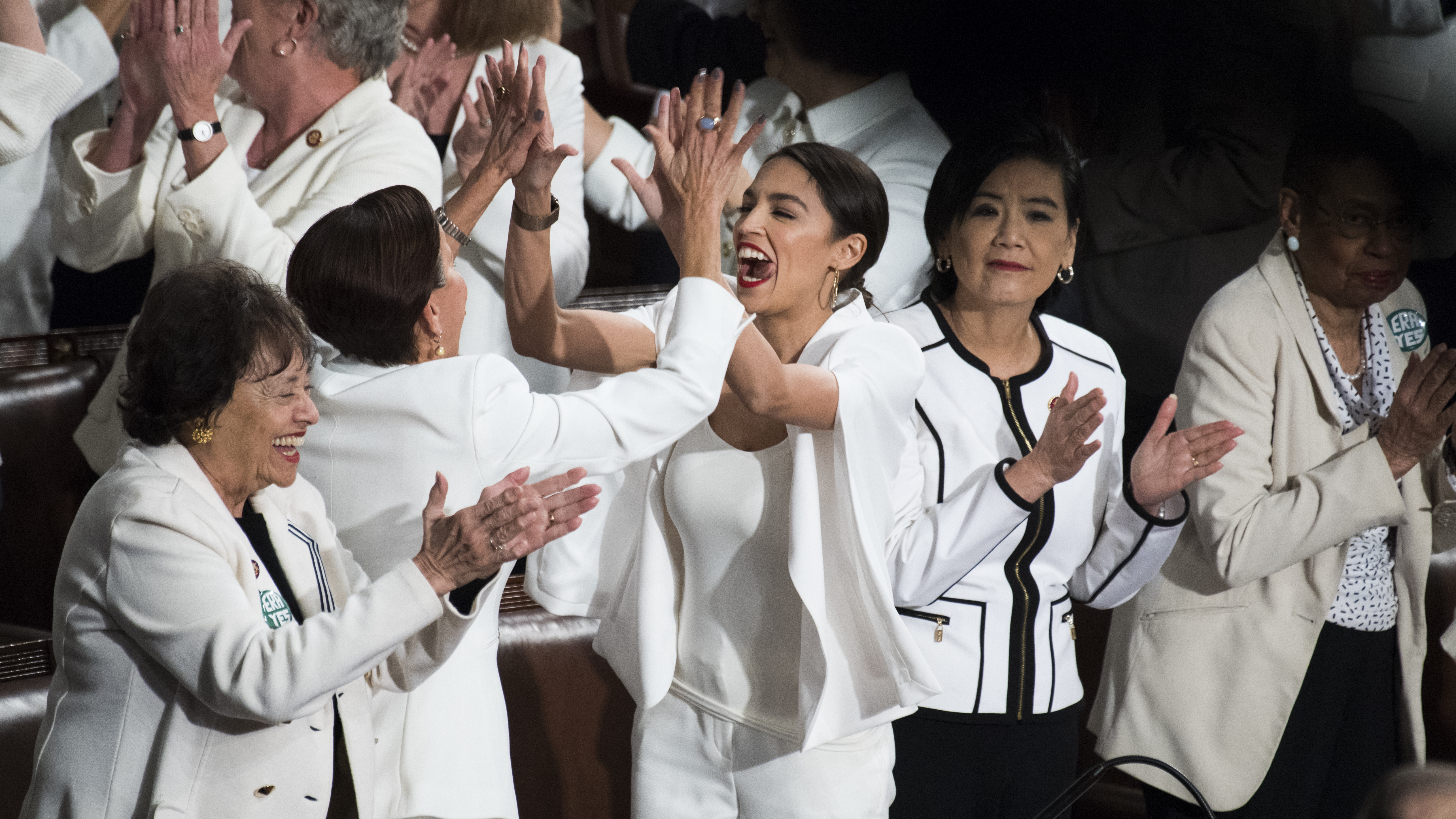Pelosi Clapping And Kids Sleeping The State Of The Union In Pictures Npr